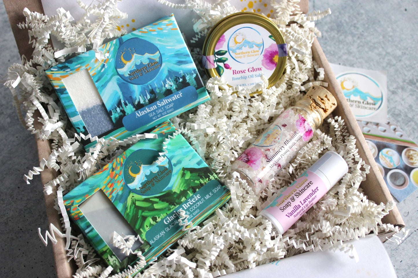 Self Care Gift Basket | Soap Gift Box | Northern Glow Soap & Skincare