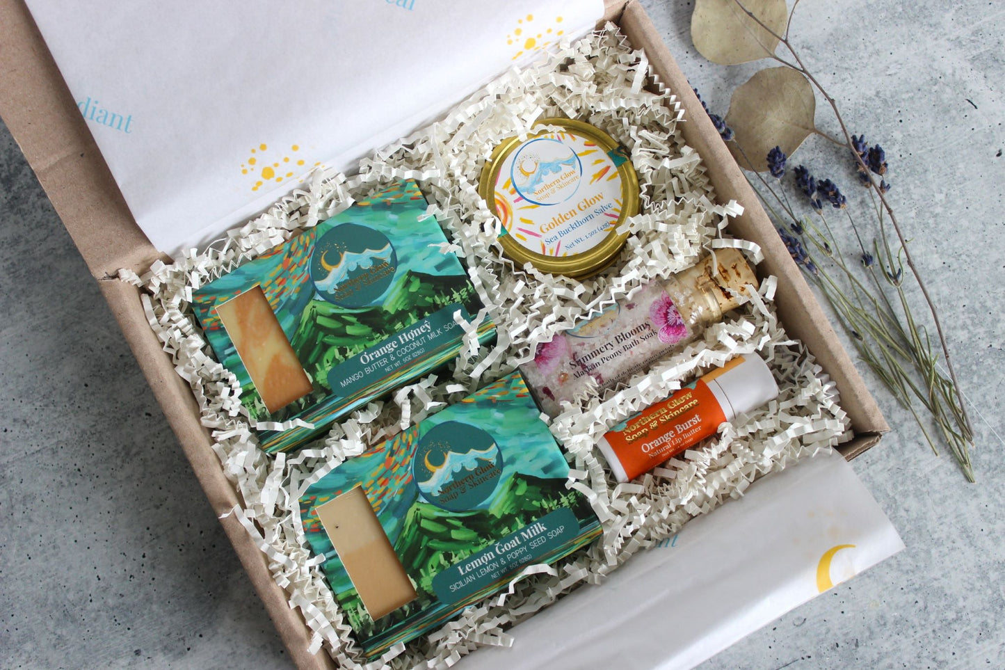 Self Care Gift Basket | Soap Gift Box | Northern Glow Soap & Skincare