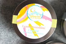 Load image into Gallery viewer, Shea butter lotion bar in Lemon Sunshine scent.
